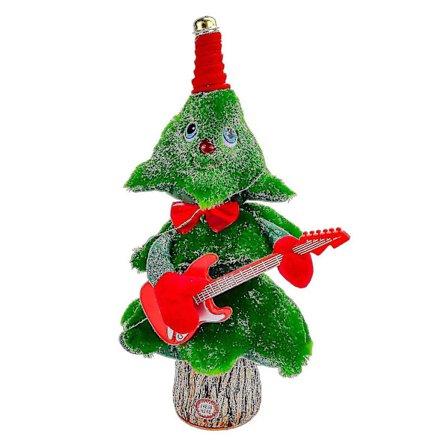 Dansande Julgran Elektronisk Plyschleksak Med Sång 8 Engelska Sånger Roliga Interaktiva Leksaker 34cm