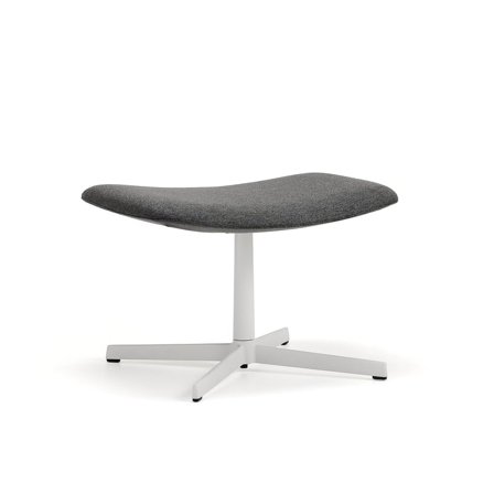 Fotskammel LANGLEY, hvit/antrasitt