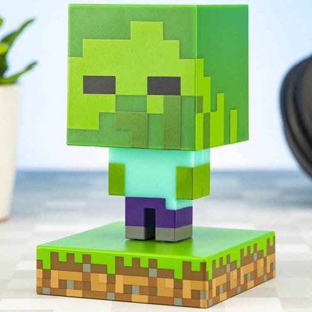 Minecraft Zombie 3D Lampa