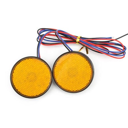 2stk Motorcykel Reflekser Motorcykel Reflekterende Klistermærke GUL