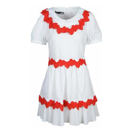 Love Moschino, Dress Biały, Kobieta, Rozmiar: M