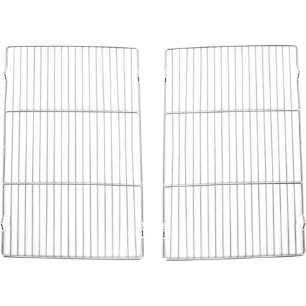Bageplade Rist Sæt med 2, Grillrist til stegning og tørring, rektangulær 45X29Cm, ovn- og opvaskemaskine sikker