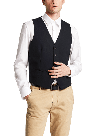 Lindbergh Men'S Waistcoat For Suit Kavajer Herr Blå 50