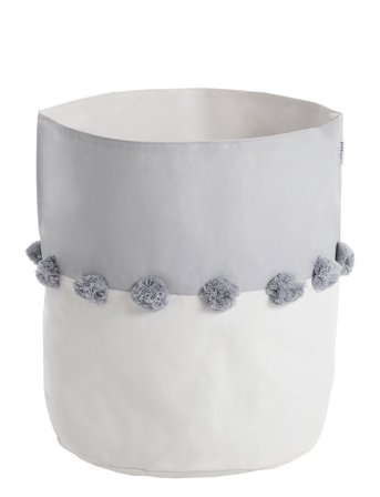 Toddlekind | Pom Pom Basket Large - Tan | 40X37CM