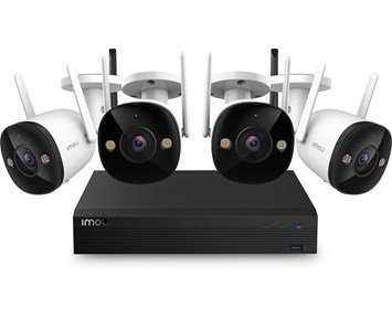 IMOU-CCTV Kit 4-Cameras - Pro-Overvåkningssystem med lyskaster og sirene-Smart home-Overvåkningskameraer