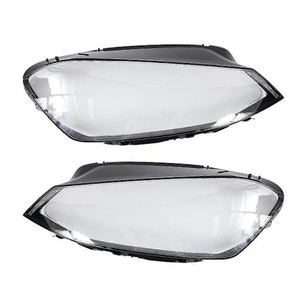 2 stk. Klar frontlyktlinse deksel erstatning frontlykt deksel for Golf 7 Mk7 2014 2015 2016 2017