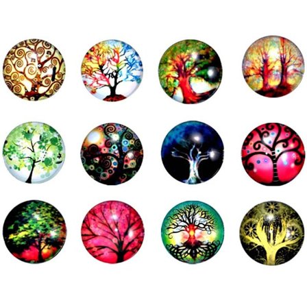 Diamantbrosje + 12 knapper, magnetisk brilleskivebrosje for w