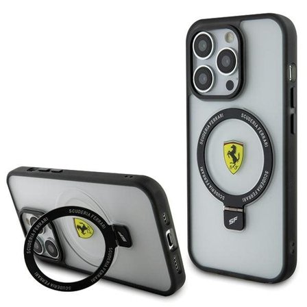Ferrari FEHMP15LUSCAH iPhone 15 Pro 6.1" transparent case with ring stand, 2023 MagSafe Collection