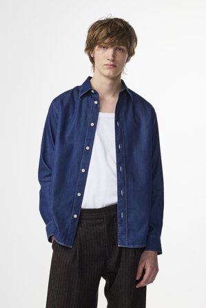 NN07 Colby 5765 Shirt male Blue Organic Cotton