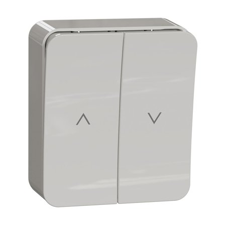 Schneider Electric WDE015554 Sjalusibryter utenpåliggende, hvit, Strømbrytere & vegguttak