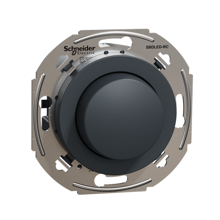 Schneider Electric WDE011629 Dimmer Renova, RC 1-370W Svart, Strömbrytare & vägguttag