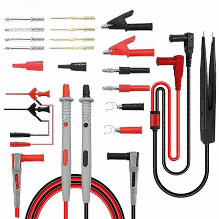 Digital Multimeter Test Leads Kit Fluke Elektrisk Alligatorklämma Sond