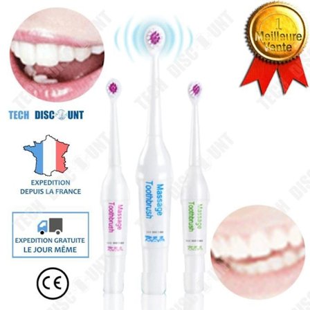 TD Power eltandborste med 3 utbytbara huvuden tvätta badrumsrenlighet mjukhet kvalitet rengöring tandkött