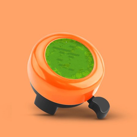 Sykkelbjelle for barn, klar lyd, søtt tegneseriemønster for gutter, jenter, barn, småbarn, type 4