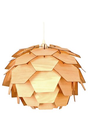 Aneta Lighting CARPATICA taklampe, natur, av trefiner