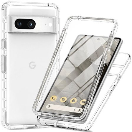 360 Full Cover Edge Case Google Pixel 7a Transparent