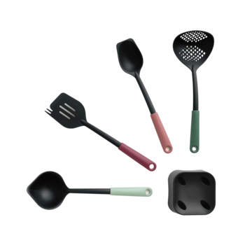 Kjøkkenredskapssett med holder