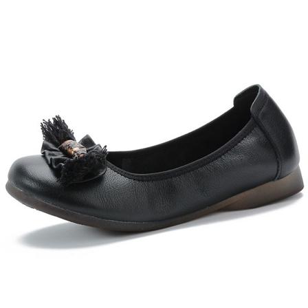 Flat Loafers För Kvinnor Med Rund Tå