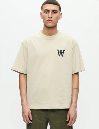 WOOD WOOD Wwliam Tee Aachest 25220 - Cream - L
