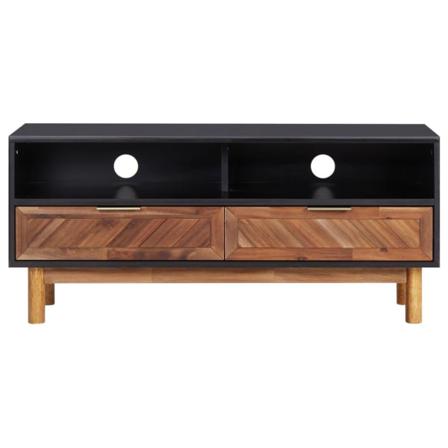 Vidaxl Tv-bänk 100x35x45 Cm Massivt Akaciaträ Och Mdf Brun
