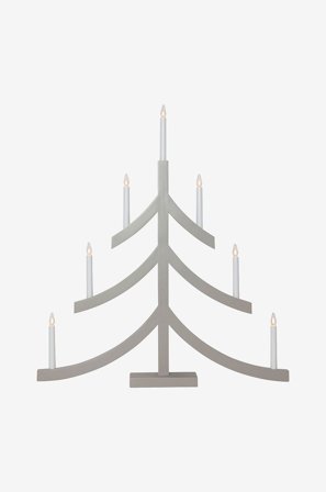 Star Trading - Ljusstake Pagod - Grå - Adventsljusstakar - Från Homeroom