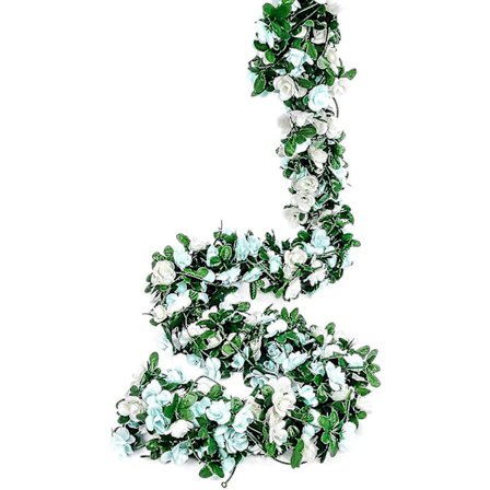 Flower Garland Fake Rose Vine Konstgjord blomma hängande Rose Ivy Home Hotel