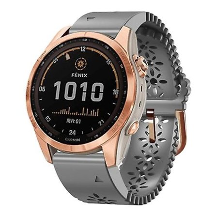 Til Garmin Fenix ​​7s / 6s / 5s Quick Release Lace Silikone Urbånd