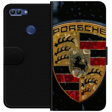 Kompatibelt Lommeboketui til Huawei Huawei P smart Porsche logo plakat luksusbilmerke krest sportsbil emblem Stuttgart klassisk retro design bil kunst