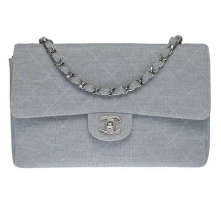 Chanel Vintage, Pre-owned Shoulder Bags Grijs, Dames, Maat:ONE Size,leer