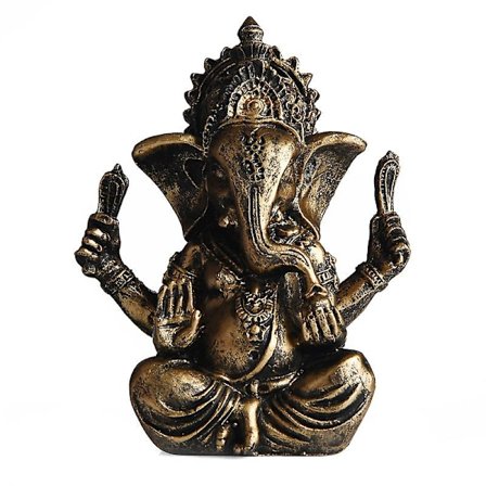 Sandsten Elefant Statue Ganesha Buddha Skulptur Statue Hindu Buddhisme Boligindretning B-XF3-{FY}