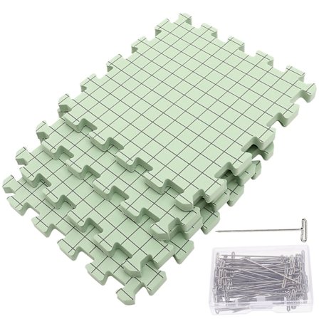 1 sæt strikkeblok måtter hækleblok plader skum hæklemåtter med nål