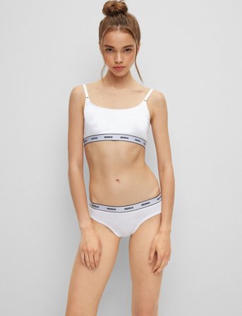 HUGO Triplet Brief Stripe - White - XS