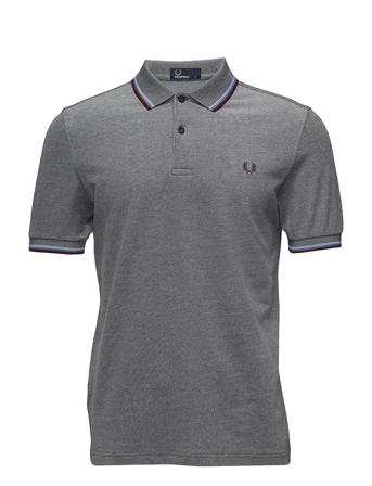 Twin Tipped Fp Shirt Polos Short-sleeved Grå Fred Perry
