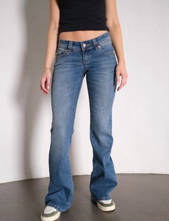 ABRAND 00 Super Low Kick Tall Petra Mid Vintage Indigo - Blue - 27