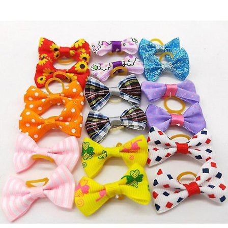 30 kpl Koiran Hoito Jouset Sekoitettu Hiukset Jouset Tarvikkeet Kumilenkit