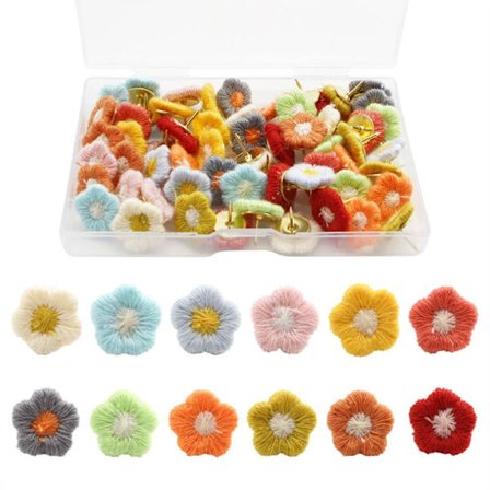 Flower Push Pins Koristeelliset peukalonneulat