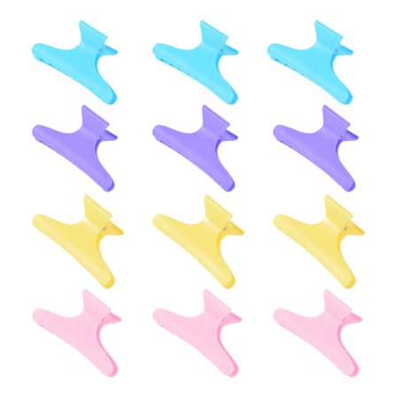 12 stk. sommerfuglhårklemmer – Hårklemmer for salonger, profesjonelt hårtilbehør