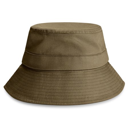 Lacuna | Army Green Cotton Bucket Hat for Men - Bucket hats