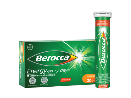 Berocca Energy brusetabletter, 2 x 15 stk.