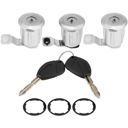 För Peugeot Partner Metall Bildörrlåssats 252522 9170.G3 9170.CW Bildörrlåscylindersats med Nycklar för Diameter Cirka 3.4cm_tfrf