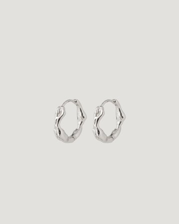 Pilgrim ZION small huggie hoop earrings Sølvfarget Smykker Jente - Kids Brand Store