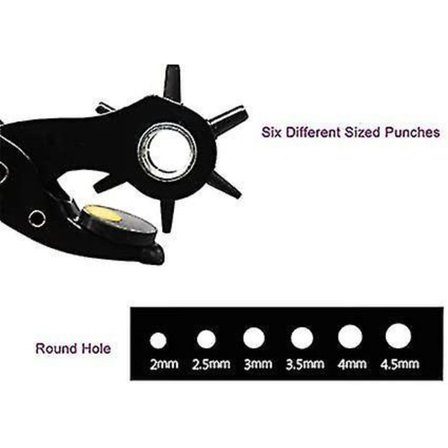 Roterende Hulltang Lærbelteverktøy 2 Ekstra Plater