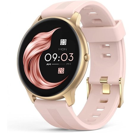 Smartwatch, 1,3-tums rund armbandsur med personlig skärm