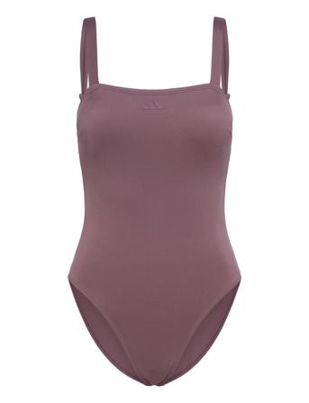 Padded Iconisea U Back Swimsuit Sport Women Sport Clothing Sport Swimwear Sport Swimsuits Purple Adidas Sportswear