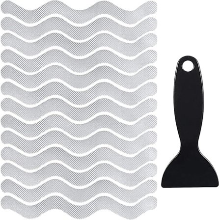 24 kappaleen liukumattomat kylpyamme-/suihkualustat - läpinäkyvät liukumattomat tarrat - kylpyammeen tarrat