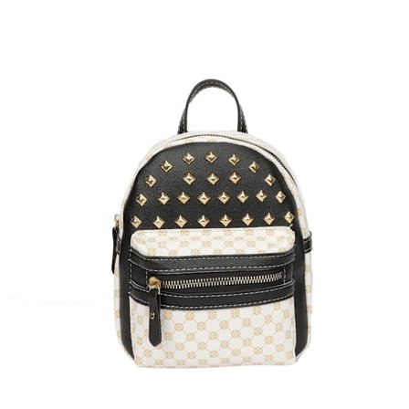 Mini liten ryggsekk damer nagle ryggsekk kvinners nisjedesignfølelse(svart)