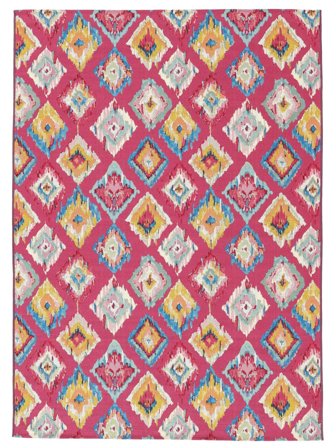 Indoor/Outdoor Rug Washable Kirra Ikat - Pink/Multicolor 200X300