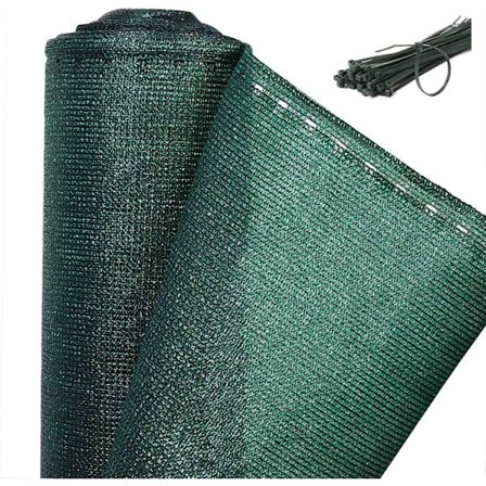 Rootz Premium HDPE Knit Privacy Fence -suoja - Suojaverkko - Kestävä, UV-kestävä, helppo asentaa - 1m - 2m x 6m - 30m