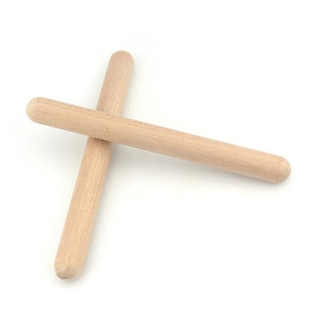 Rhythm Stick Educational Musical Sticks Wood Claves Barn slaginstrument för skolmusik Klass 1 par
