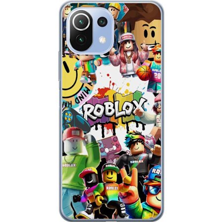 Kompatibelt Mobilskal till Xiaomi Xiaomi Mi 11 Lite Roblox graffiti-kollage med färgglada karaktärer, livliga mönster och energiska element i en ur